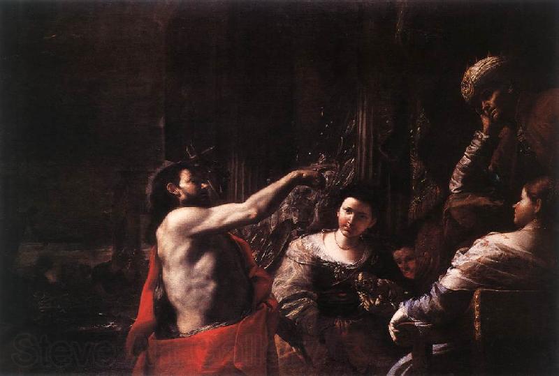 PRETI, Mattia St John the Baptist before Herod af